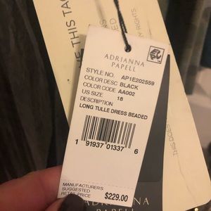 Black A-line sequin dress